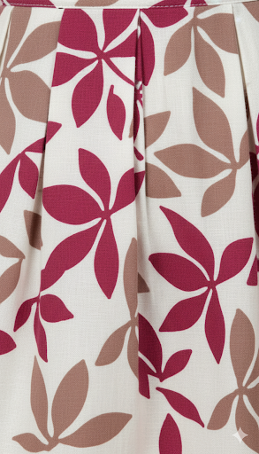Maroon Paneled Ethnic Print A-Line Dress