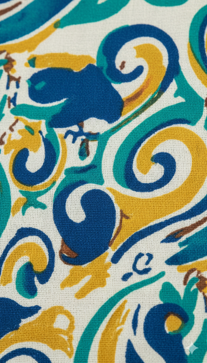 Abstract Swirl Printed Kurta