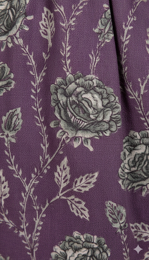 Floral Print A-Line Midi Dress with a Notched Neckline.