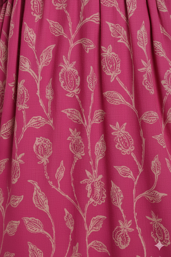 Floral Print A-Line Midi Dress with a Notched Neckline.