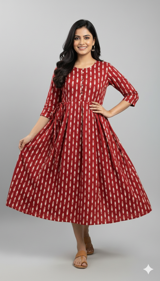 Bohemian Ethnic Print Kurta
