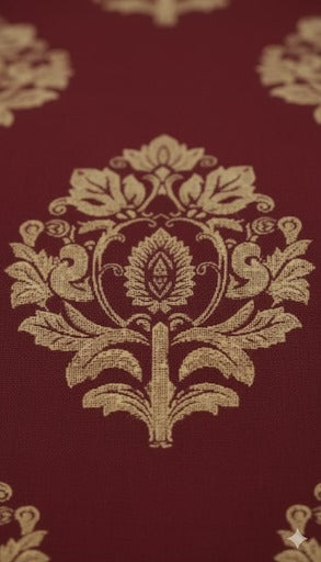 Ethnic Printed Maroon Kurta Set