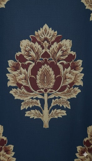 Paisley Motifs Blue Kurta Set