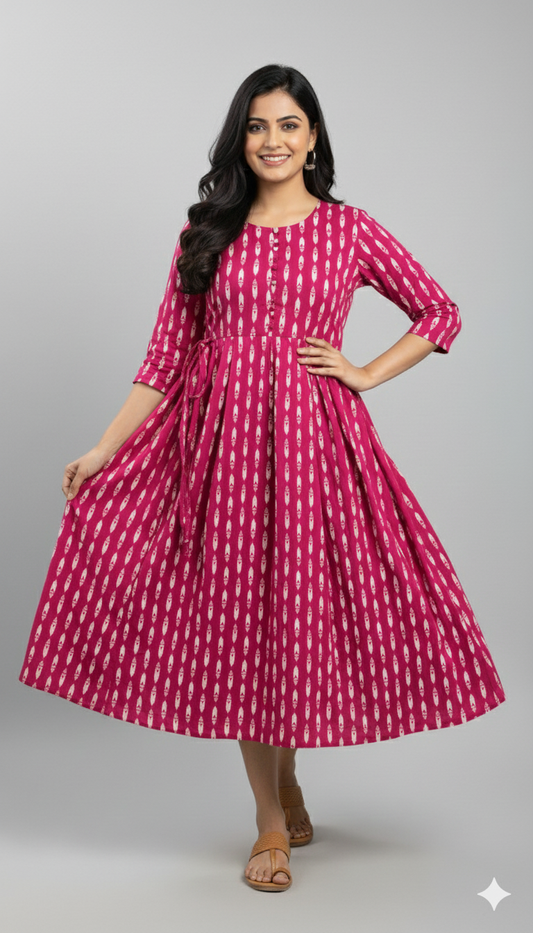 Bohemian Ethnic Print Kurta